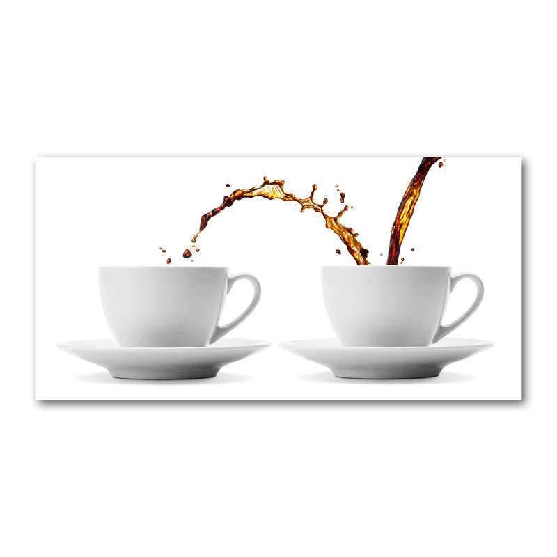 Leaking Coffee - Wrapped Canvas Print