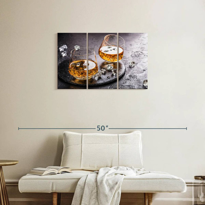 Yarlin Cognac On Ice, 20" H x 33" W