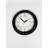 Elegant Decorative Wall Clock, 11.8 inches Diameter, Black Plastic Frame, Real Glass Cover, 1.8 inches Thick | Stylish and Functional Home Decor | Perfect for Living Room, Bedroom, and Office Spaces-105523357