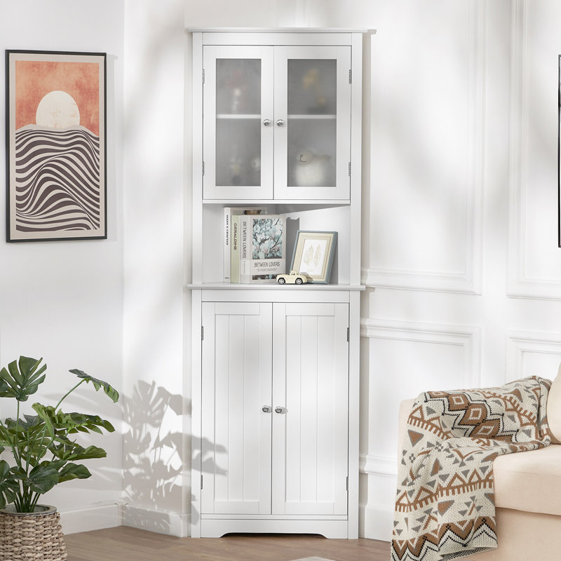 Rangement pour salle de bain Melhado, Blanc
