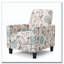 27.5" Push Back Recliner Chair Upholstered Recliner Armchair with Solid Beech Wood Legs-116202318-116202304