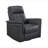 Black Leather Upholstered Swivel Glider Reclining Chair Luxury Living Room Furniture Comfort Chair 1Pc Plush Comfort-128515357