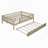 Sturdy and Versatile Daybed with Trundle and Guardrails for Optimal Rest-487617911-487617909