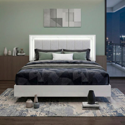 Mobilier de chambre à coucher en bois de tête de lit à tête de lit Glam Luxury