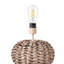 Lampe de table en rotin 15,67 "avec ampoule