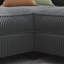Canapé en velours côtelé de L 133,4 po x 94,4 po à 6 places, grands accoudoirs de rangement avec console centrale, chargement par USB, les sièges gauche et droit peuvent être changés, 3 paquets de 130
