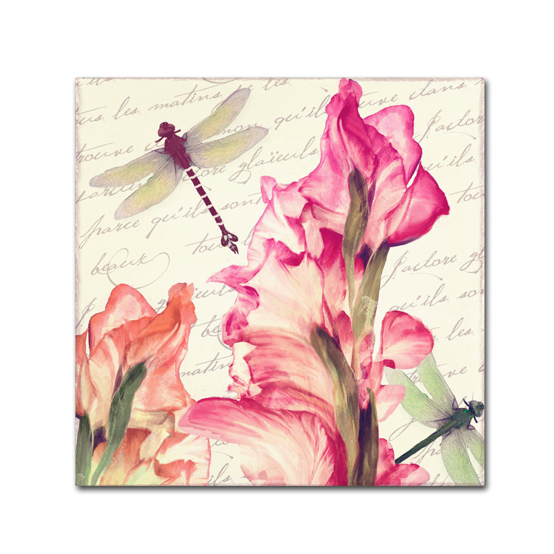 «Dragonfly Morning I» par Jadaya, impression sur toile tendue, H 24 po x l 24 po x P 2 po