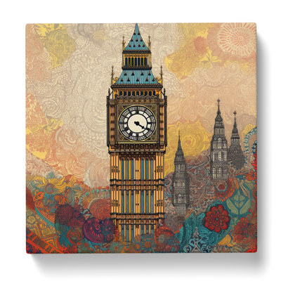 Big Ben Paisley Art - Wrapped Canvas
