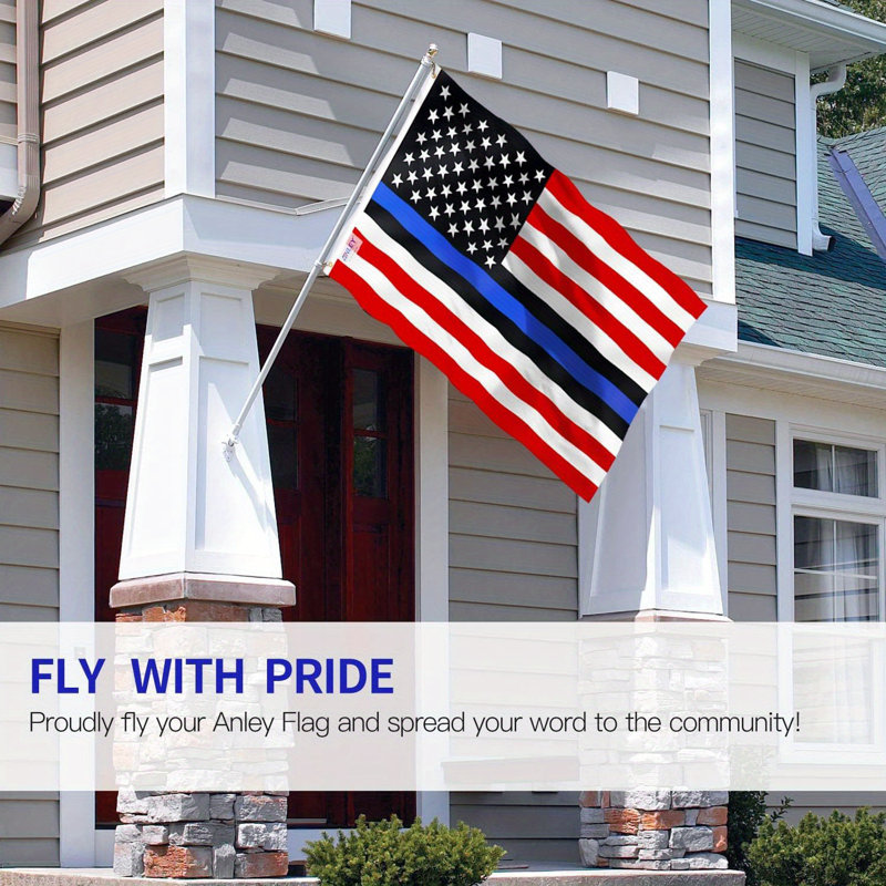 Drapeau de la police des États-Unis 3 pi x 5 pi Fly Breeze