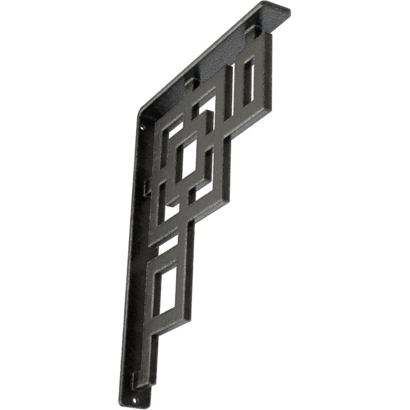 Support en fer forgé Eris, Étain antique, H 12 po x l 1,5 po x P 10 po