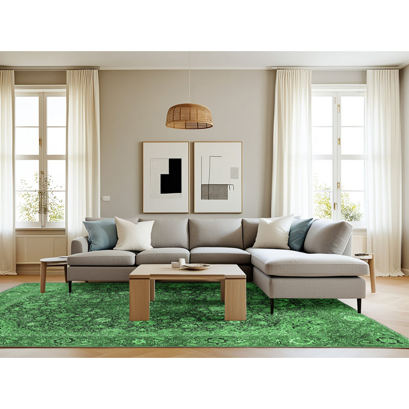 Washable Oriental Indoor Rug, Rectangle 8' x 12'