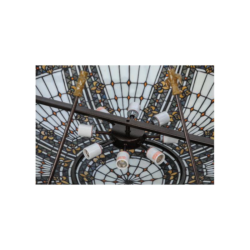 Fleur-de-lis 8 - Light Semi Flush Mount
