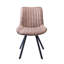 Ensemble de 2 chaises de salle à manger Corrigan Studio® Vue, microfibre et pieds en métal-1197424512