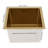 Modern Minimalist Multifunctional Drop-In Stainless Steel Kitchen Rectangular Single Sink Gold-123259426