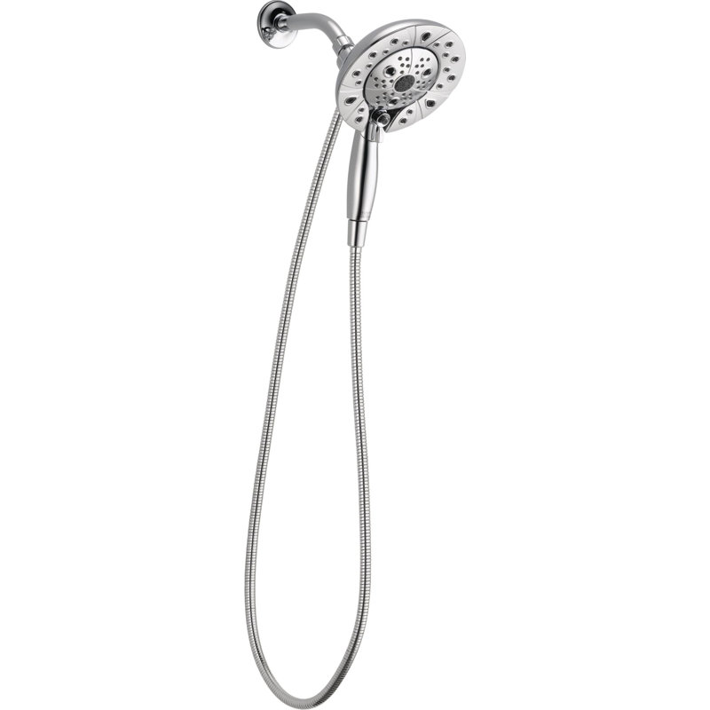 Pomme de douche universelle avec technologie H2Okinetic, Lumicoat chrome