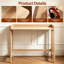 Bureau pliant en bois massif de 80 cm, table de chevet naturelle pour chambre à coucher