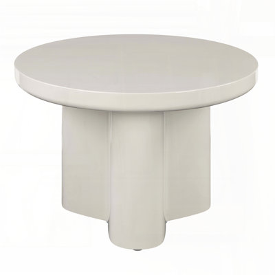 Table de bout gris clair ultrabrillant