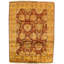 Wool Oriental Area Rug in Gold/Red