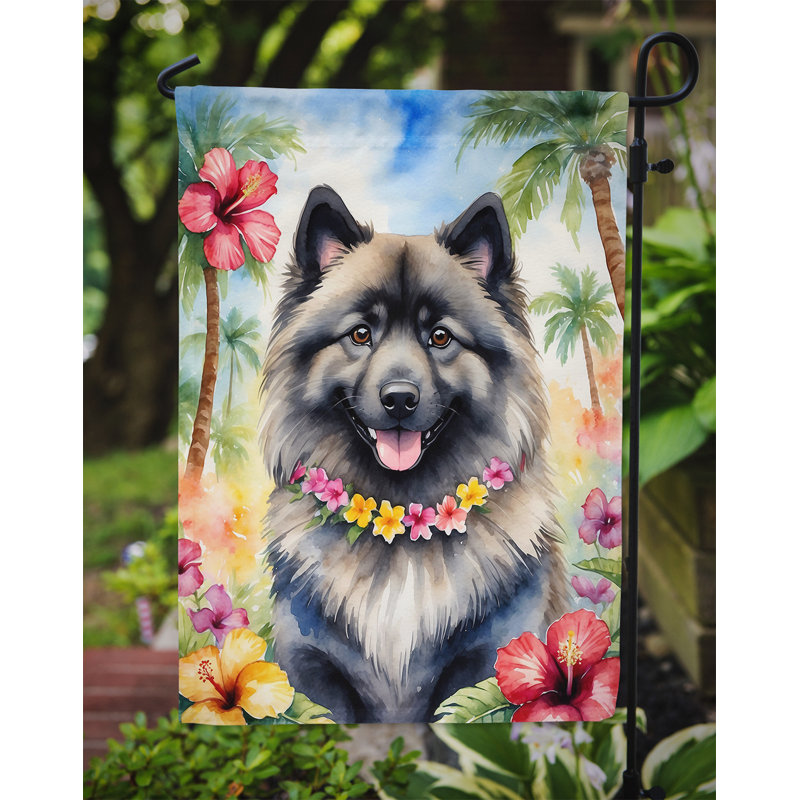 Drapeau de jardin en polyester double face H 15,5 po x l 11,25 po