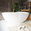Baignoire de trempage autoportante de 63 po x 37,4 po à surface solide 63 po x 37,4 po