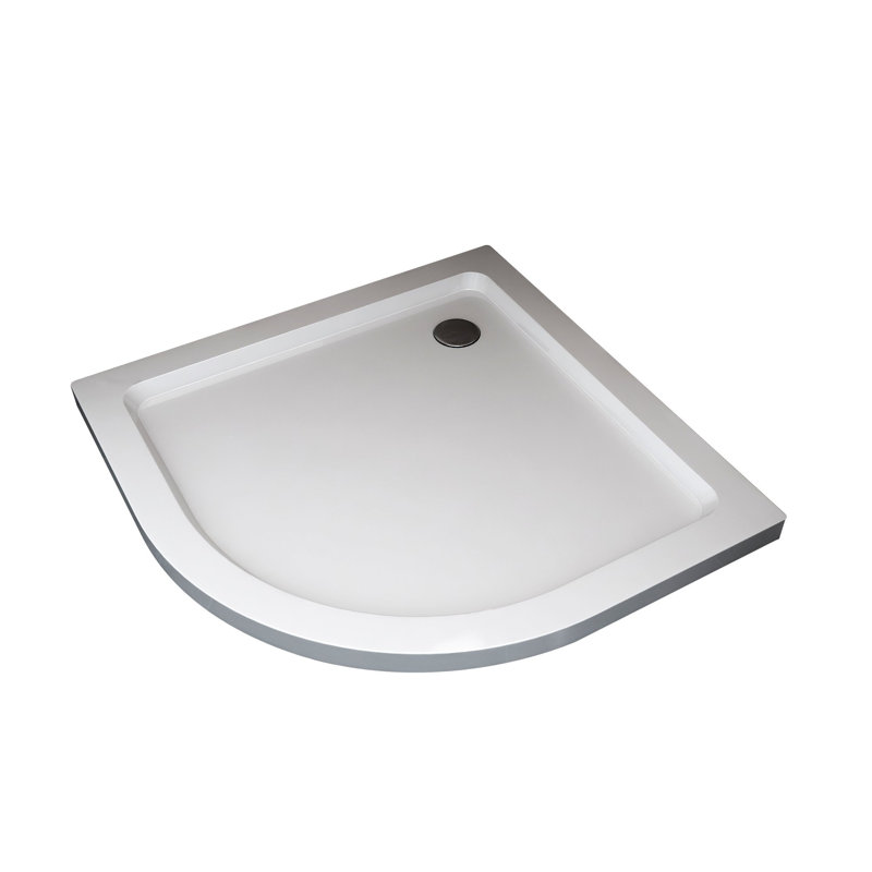 Gillo 900 x 900 mm Plastic Shower Tray - White