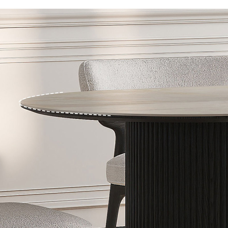 Ensembles de table de salle à manger en bois massif clair et luxueux., H 29,53 po x L 70,87 po x l 31,5 po