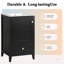 Meuble-lavabo de 20 po avec lavabo, armoire de salle de bain avec porte à fermeture douce, support de rangement et tiroir, noir-67384027