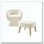 Chaise de loisir rembourrée avec repose-pieds-1096866655