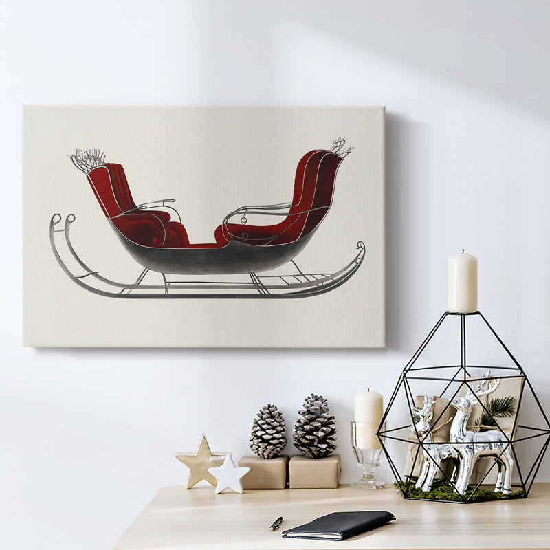 Art des Fêtes de Noël - Toile tendue avec châssis - Série 3-XXIV, H 16 po x l 24 po