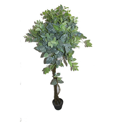86.6'' Faux Ficus Tree in Ceramic Pot