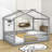 Vonie Wood Daybed with Roof and Slats-656567932-656634593