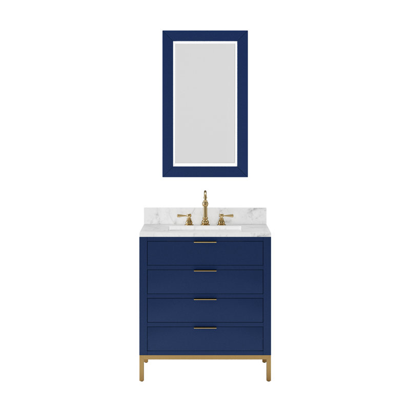 30'' W Single Vanity, Monarch Blue, No, 30"
