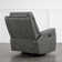 Puspha 37'' W Modern Vegan Leather Swivel Manual Recliner