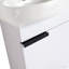 Meuble-lavabo à fermeture en douceur avec lavabo, 16 pouces pour petite salle de bain-486903108