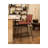 Upholstered Counter Stool with Metal Frame