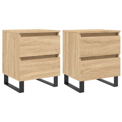 Mikaia 40cm W Iron Bedside Table