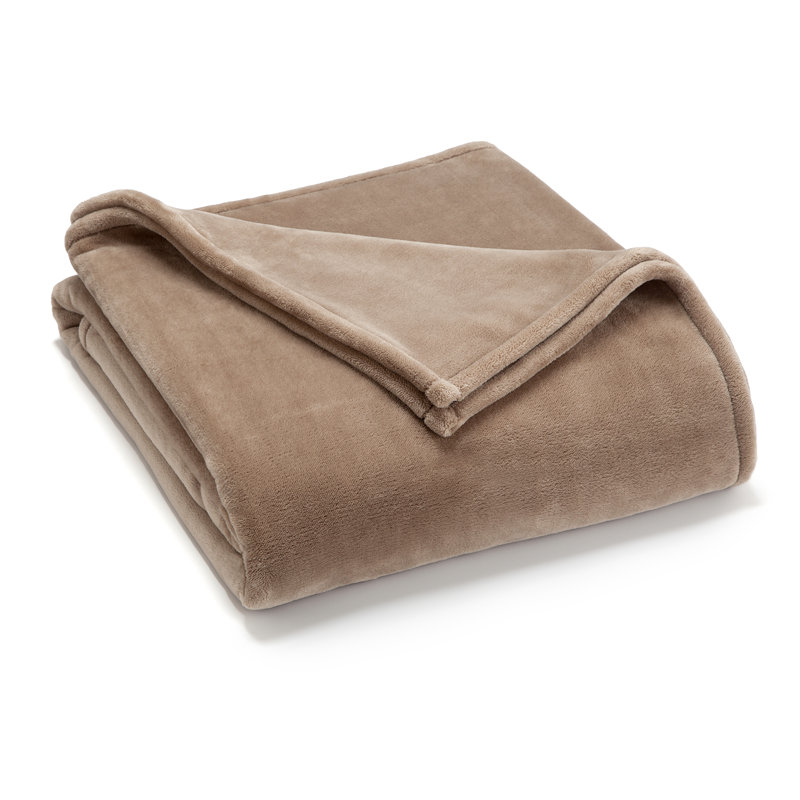 Vellux Sheared Mink Blanket, Desert Taupe, King