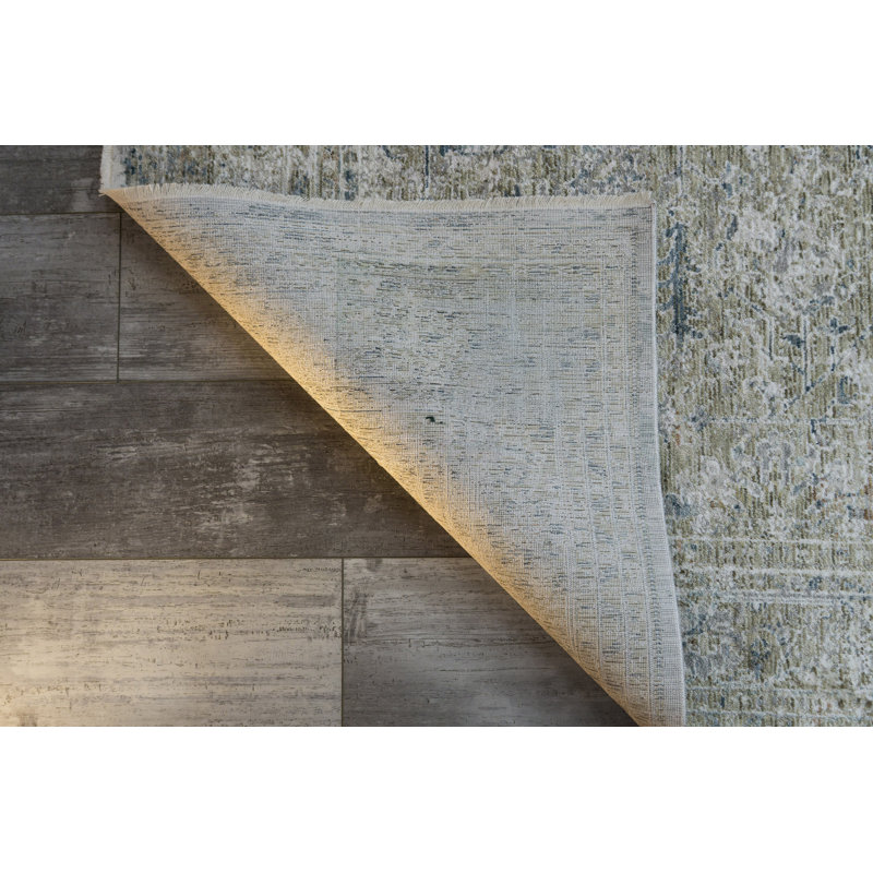 FLARE 14741-815 BEIGE/IVORY/BLUE, Rectangle 6'7" x 9'6"