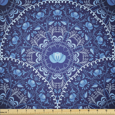 Cindey Circular and Floral Alike Multi-Purpose Fabric