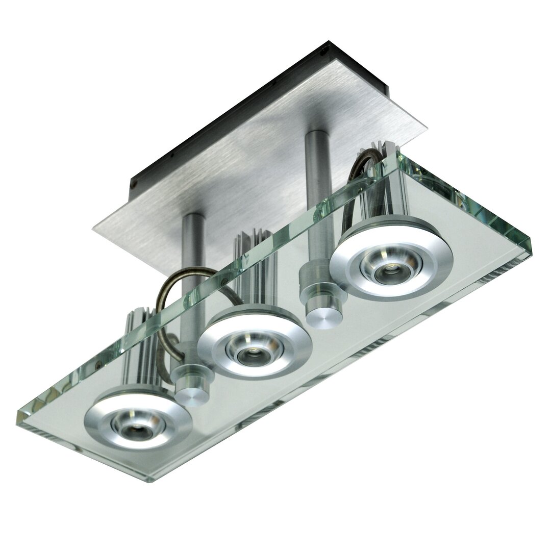 Quadratische LED-Pendelleuchte 3-flammig Gravois