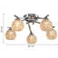 Heiser Glass Semi Flush Mount