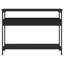 Console 17 étages avec tablette noire 39,4 po x 11,4 po x 29,5 po-1388731986-1388731985