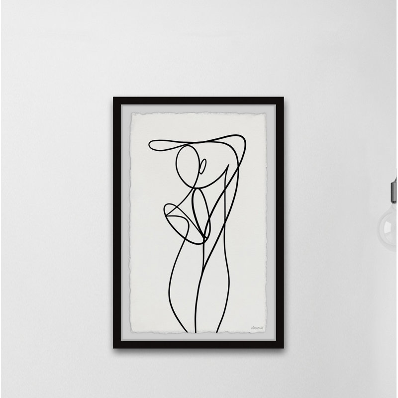 « body outline »-cadre photo, reproduction d’art sur papier, H 18 po x l 12 po x P 1,5 po