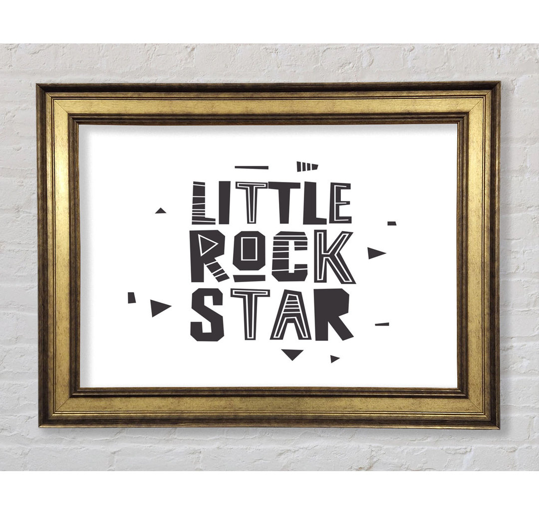 Little Rock Star - Einzelner Bilderrahmen Kunstdrucke