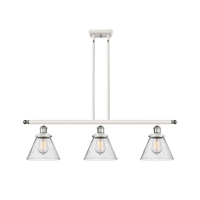 Luminaire suspendu linéaire à 3 lumières pour îlot de cuisine Amelie-Mae