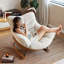 Chaise berçante simple moderne avec coussin amovible-273413316-273413318