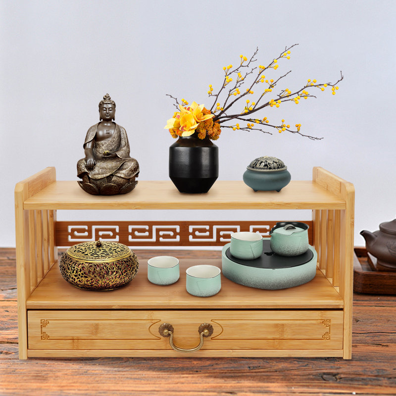 Table de bureau autel avec tiroir, Bois