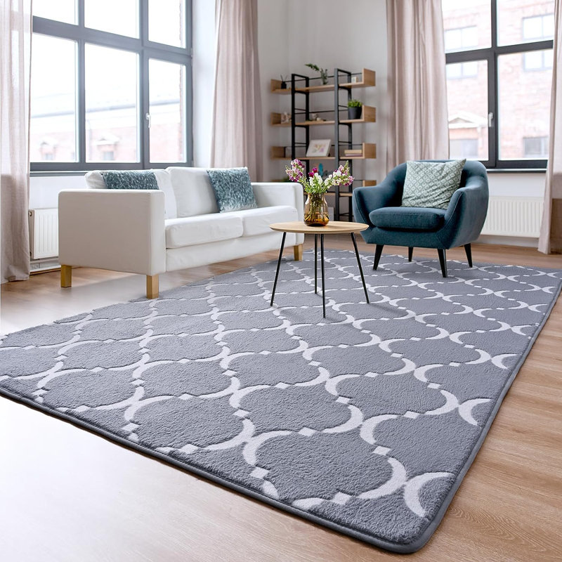 Geometric Indoor Rug, Rectangle 4' x 6'