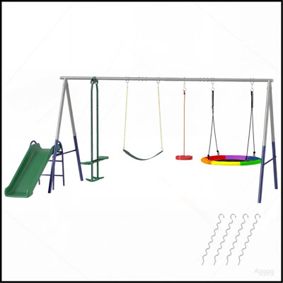 Outdoor Swings and Glider,Kids Swing Set