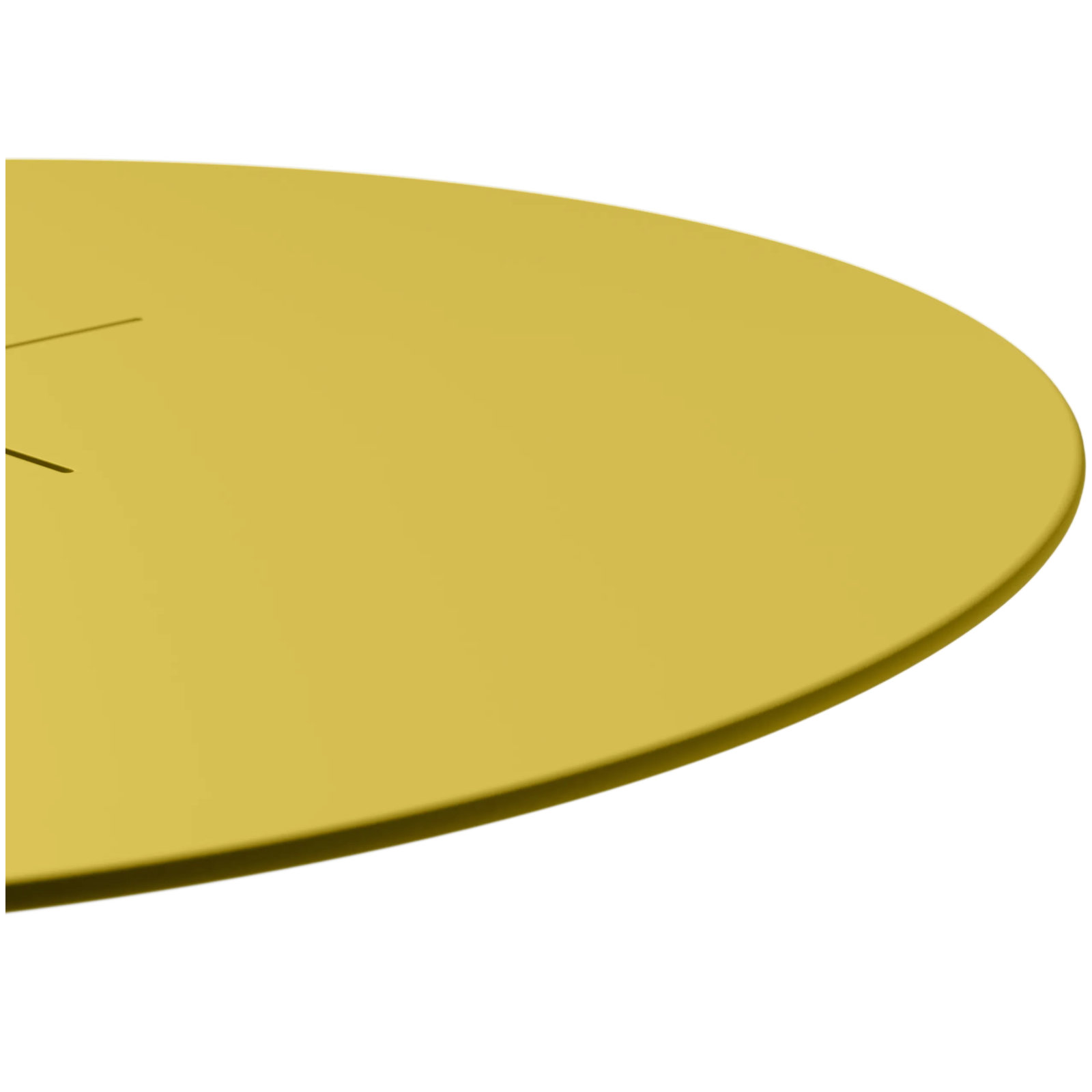 X 48'' Aluminum Outdoor Dining Table, Yellow